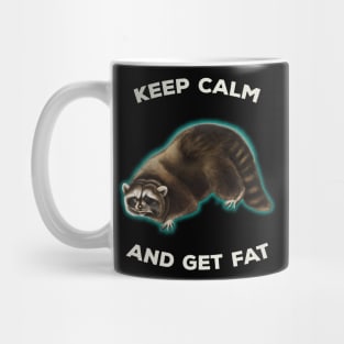 Vintage Raccoon Animal Meme Keep Calm Mug